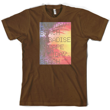 Beach Scene Holiday Paradise T Shirt