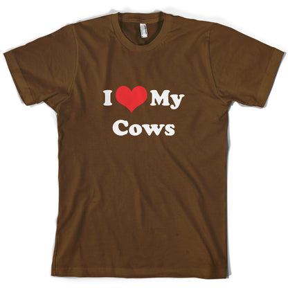 I Love My Cows T Shirt