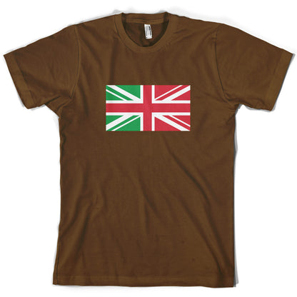 Italy Union Jack Flag T Shirt