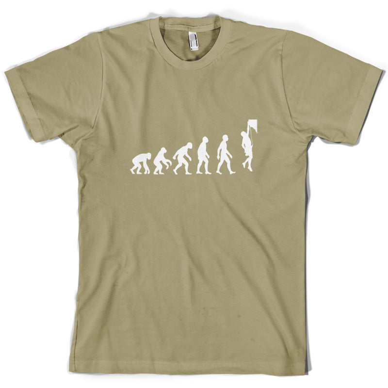 Evolution of Man Rock Climbing T Shirt