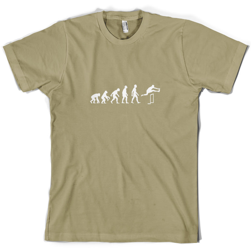 Evolution Of Man Hurdles T Shirt