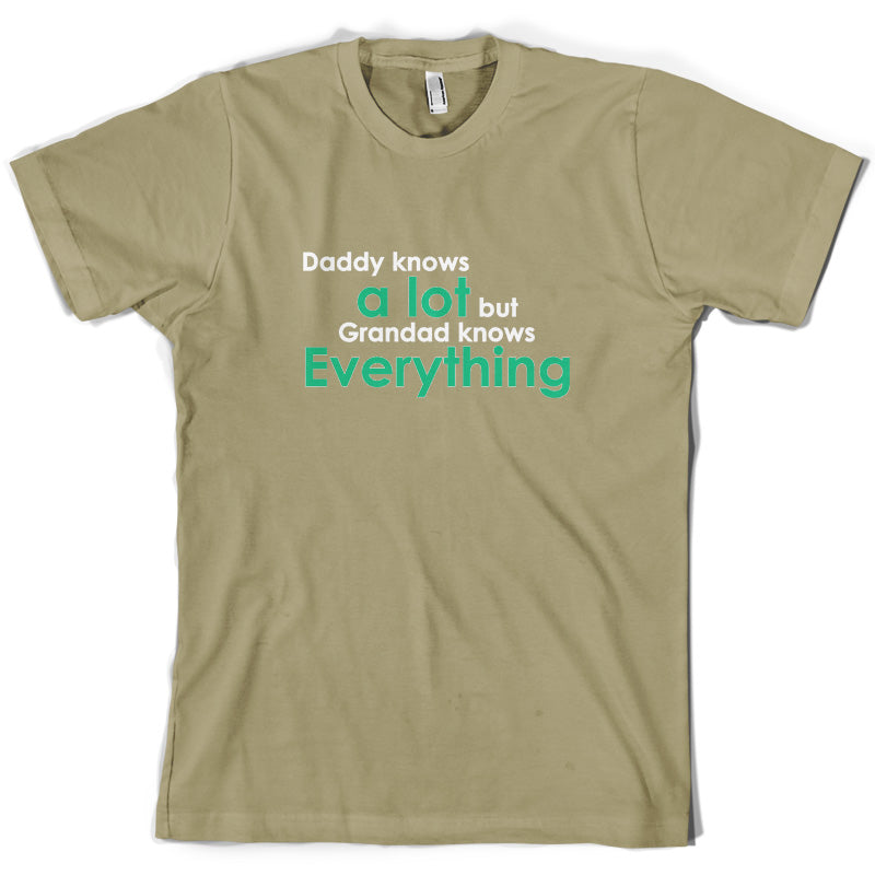 Daddy Knows A Lot Grandad Knows Everything T Shirt