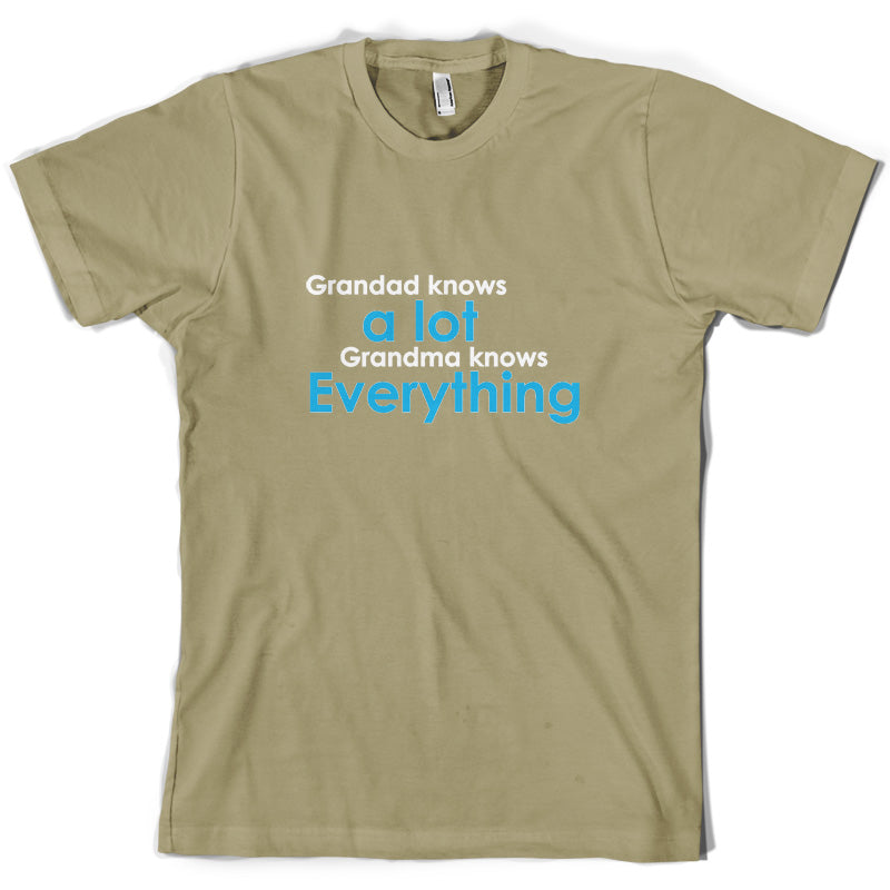 Grandad Knows A Lot, Grandma Knows Everything T Shirt