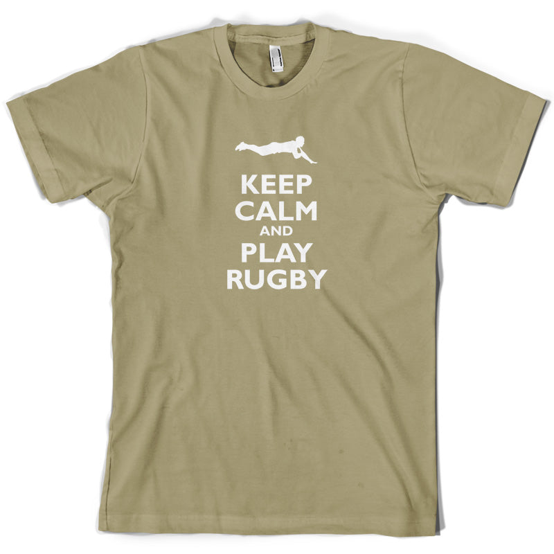 Keep Calm and Play Rugby T Shirt