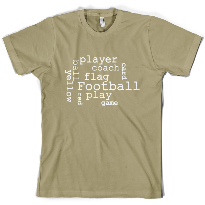 Football Word Cloud T Shirt