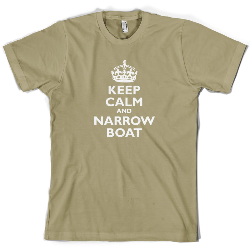 Keep Calm and Narrow Boat T Shirt