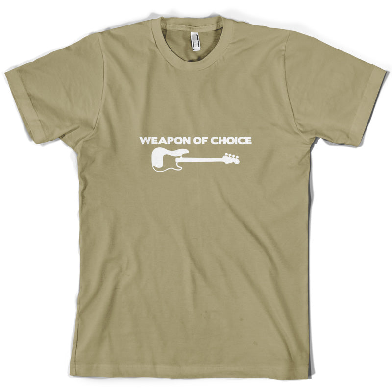 Weapon Of Choice Bass Guitar T Shirt