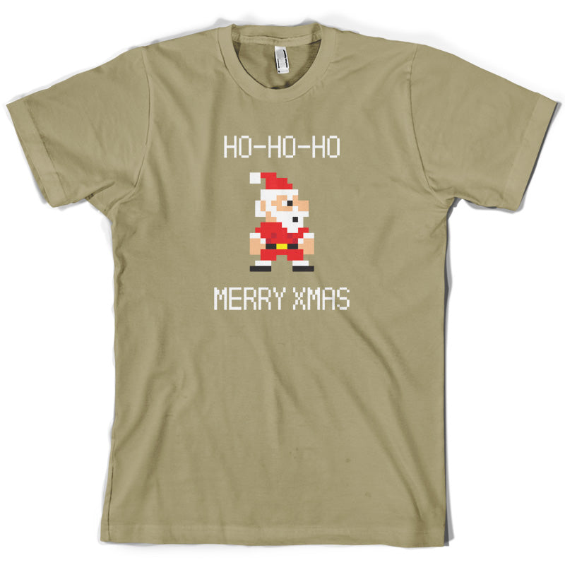 8 Bit Santa Pixel T Shirt