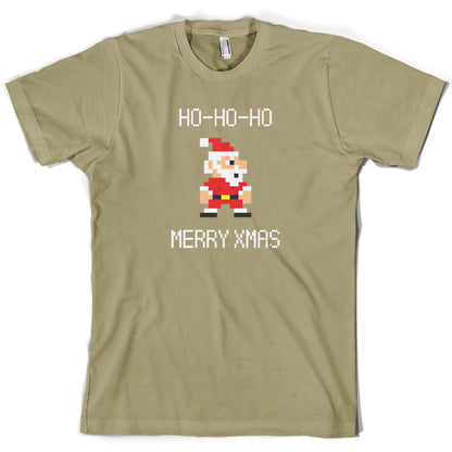 8 Bit Santa Pixel T Shirt