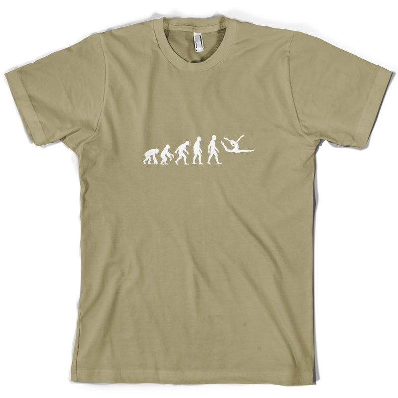 Evolution Of Man Floor Gymnastics T Shirt