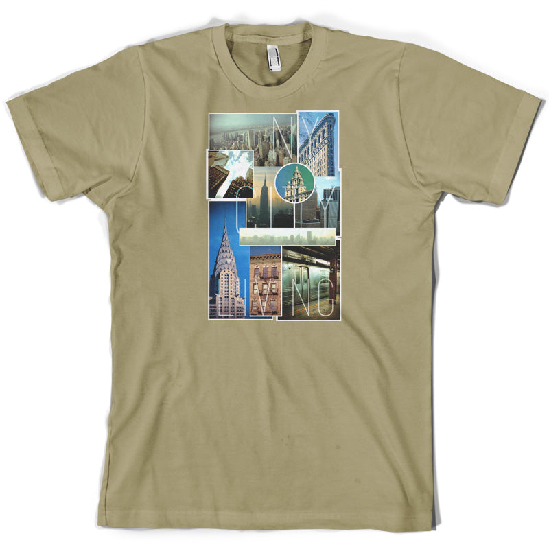 New York City Living Collage T Shirt