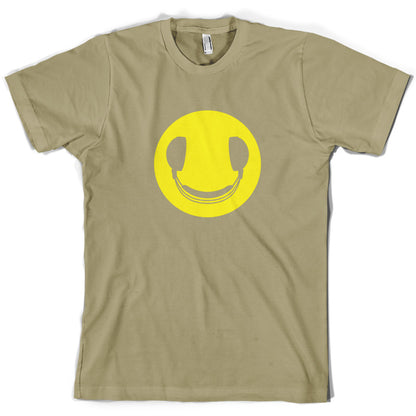 DJ Headphone Smiley face T Shirt