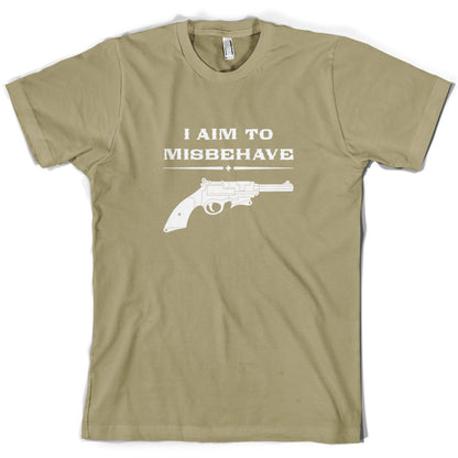 I Aim to Misbehave T Shirt