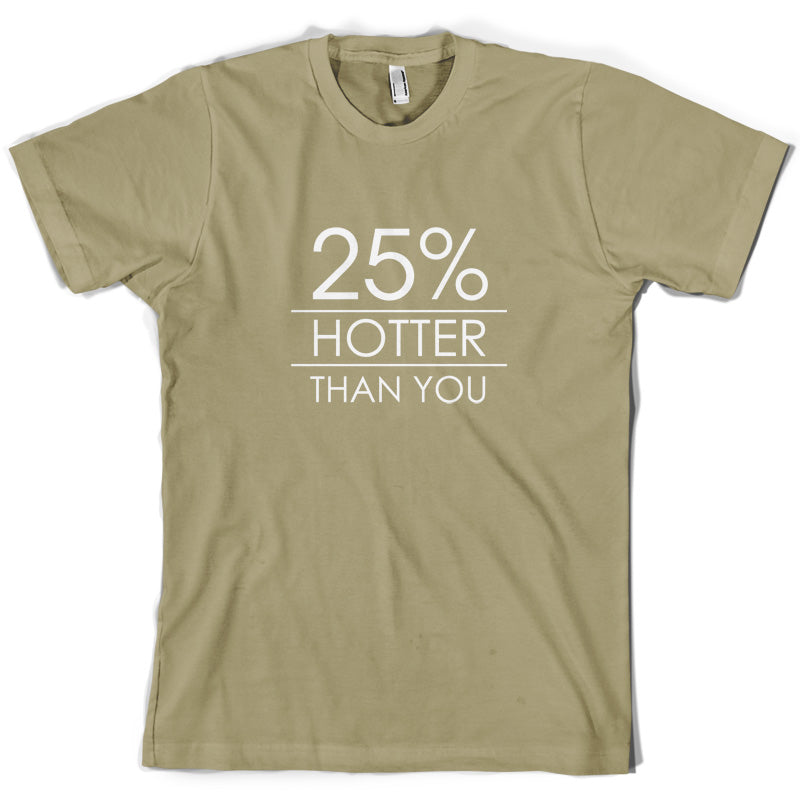 25% Hotter Than You T Shirt