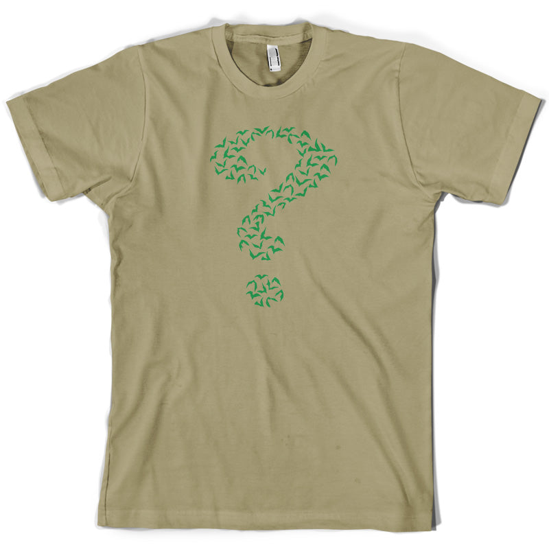 Green Bat Question Mark T Shirt