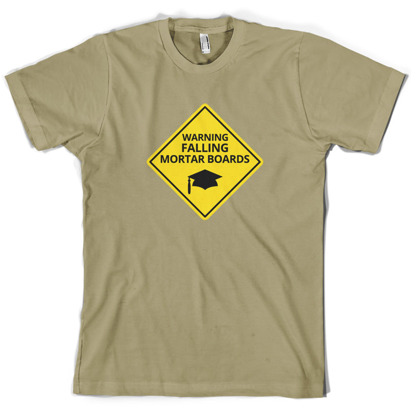 Warning Falling Mortar Boards T Shirt