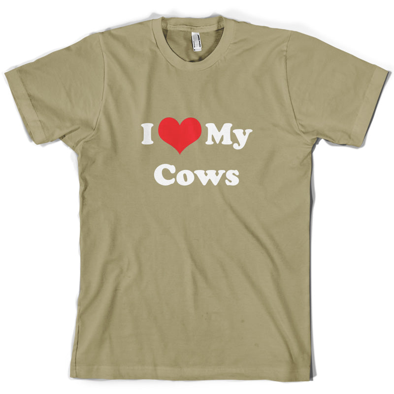 I Love My Cows T Shirt