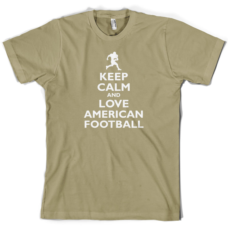 Keep Calm and Love American Football T Shirt