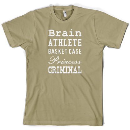 Brain Athlete Basket Case Princess Criminal T Shirt