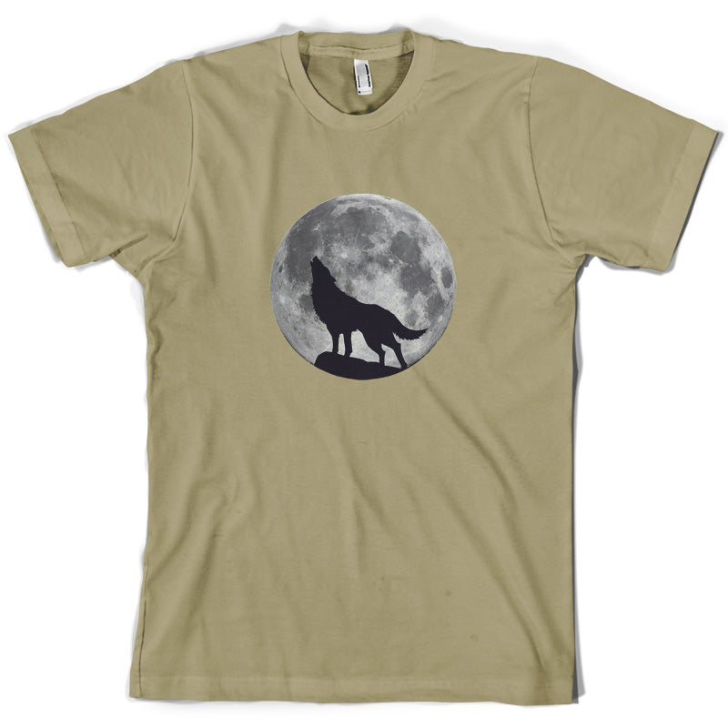 Wolf Moon Silhouette T Shirt