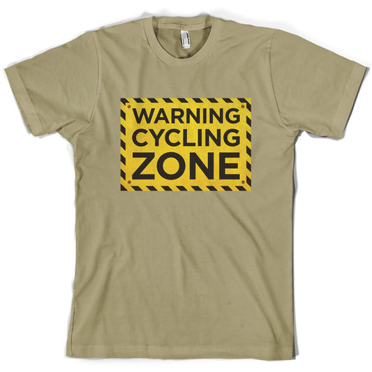 Warning Cycling Zone T Shirt