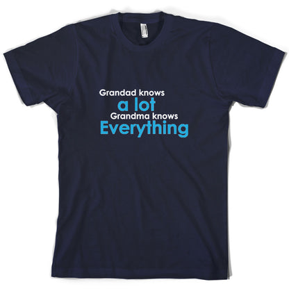 Grandad Knows A Lot, Grandma Knows Everything T Shirt