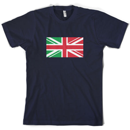 Italy Union Jack Flag T Shirt