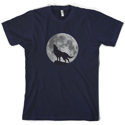 Wolf Moon Silhouette T Shirt