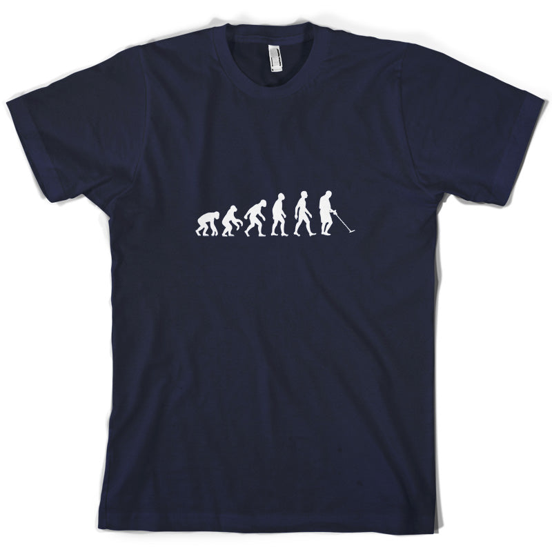 Evolution Of Man Metal Detector T Shirt