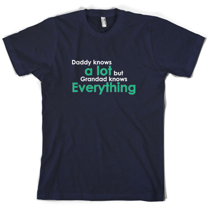 Daddy Knows A Lot Grandad Knows Everything T Shirt