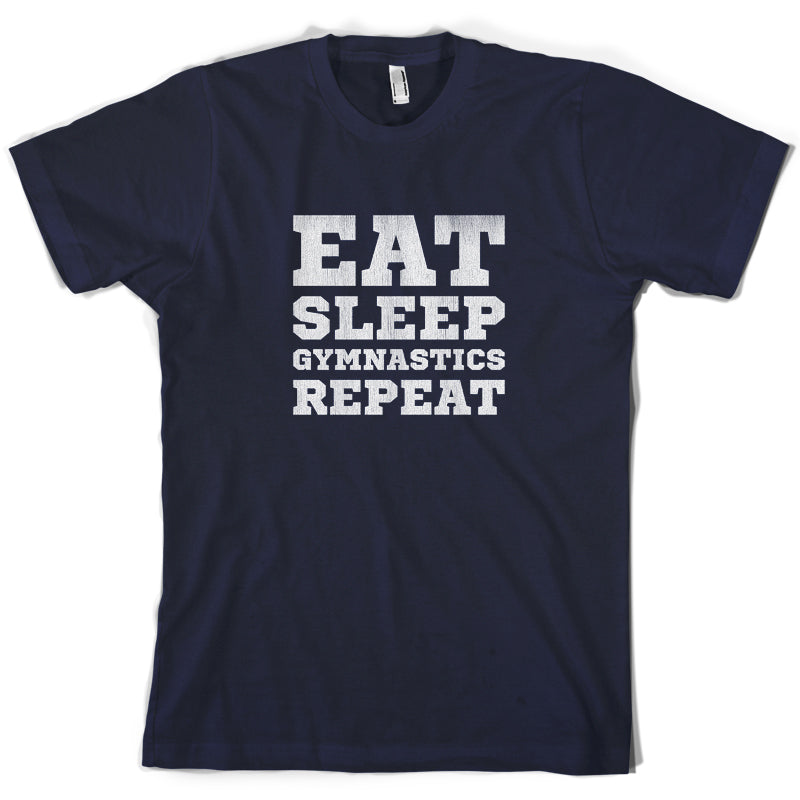 Eat Sleep Gymnastics Repeat T Shirt