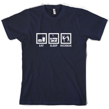 Eat Sleep Kickbox T Shirt