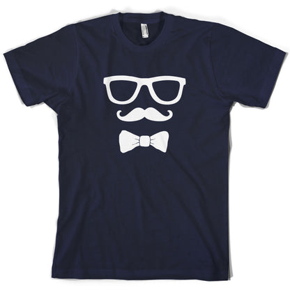 Glasses Moustache Bowtie T Shirt