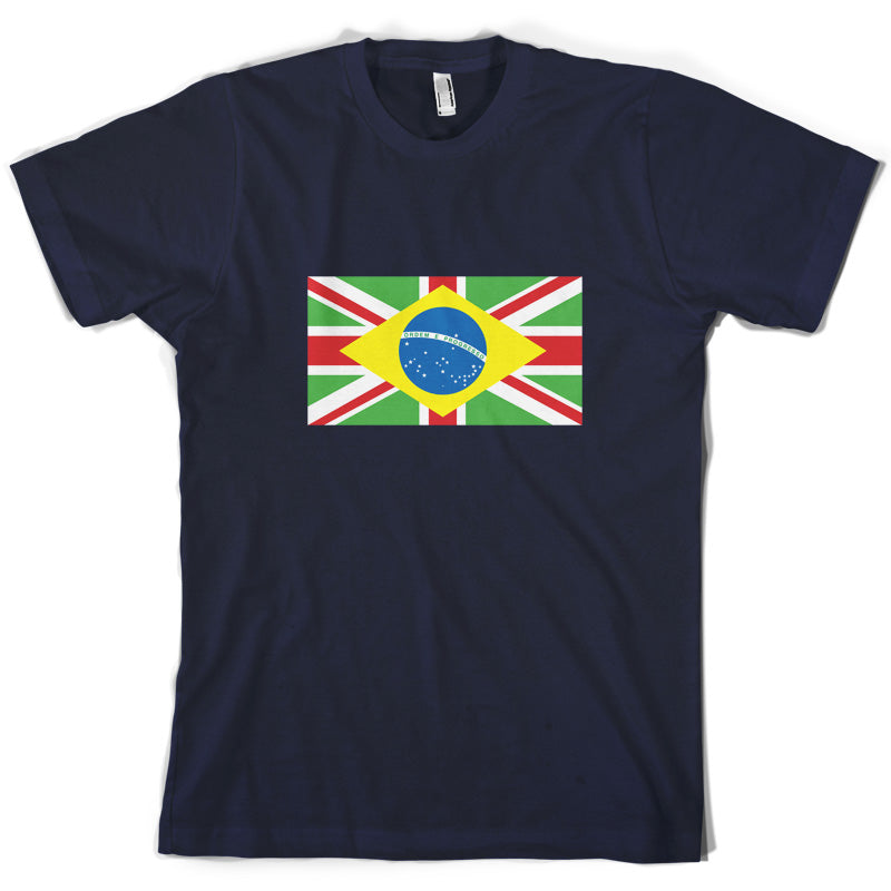 Brazil Union Jack Flag T Shirt