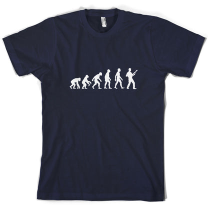 Evolution of Man Bass Guitar Player T Shirt