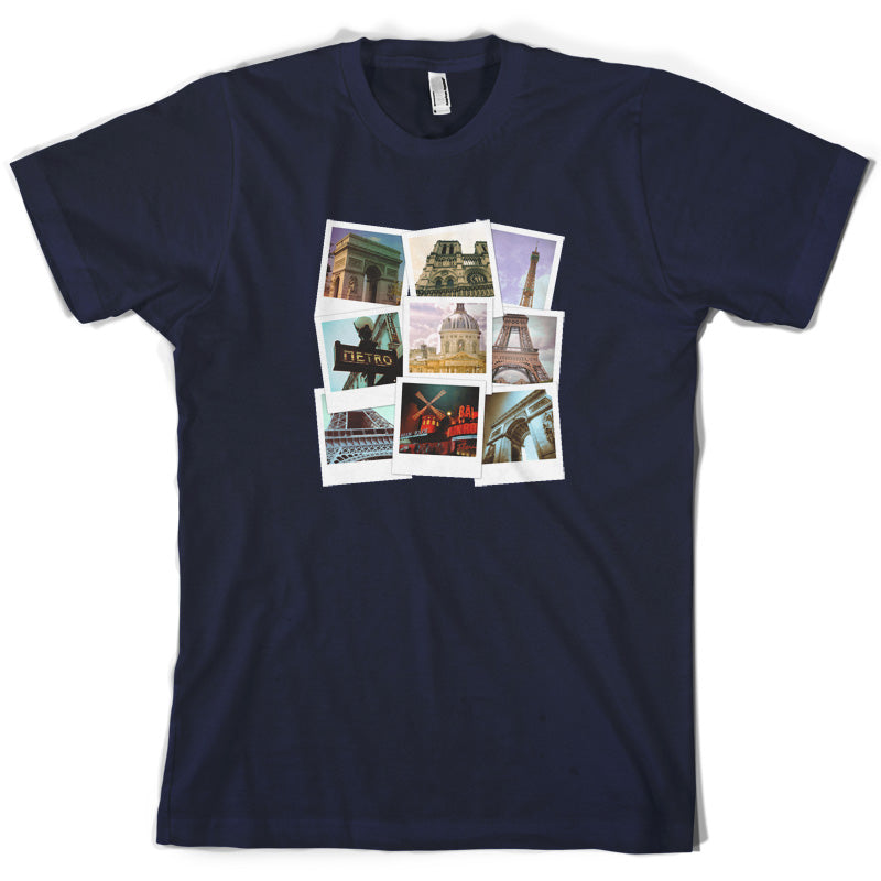 Paris Photo Collage T Shirt