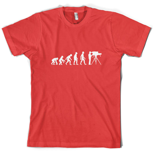 Evolution of Man Cameraman T Shirt