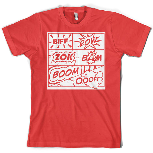 Biff Pow Bam Comic book T Shirt