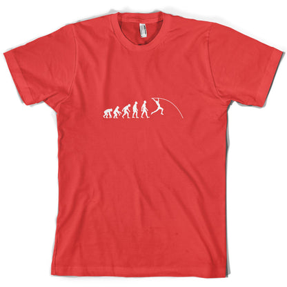 Evolution Of Man Pole Vault T Shirt