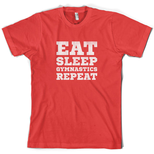 Eat Sleep Gymnastics Repeat T Shirt