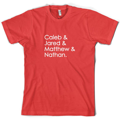 Caleb & Jared & Matthew & Nathan T Shirt