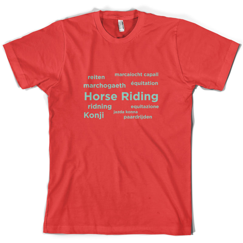 Horse Riding Languages T Shirt