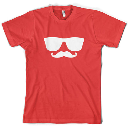 Moustache Glasses T Shirt