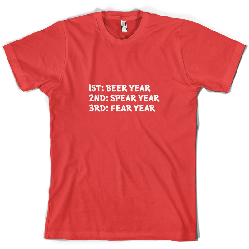Beer Year Spear Year Fear Year T Shirt