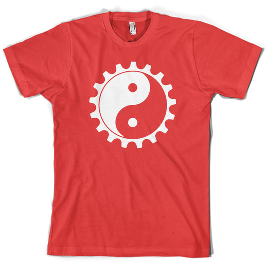 Yin Yang Bike Cog T Shirt