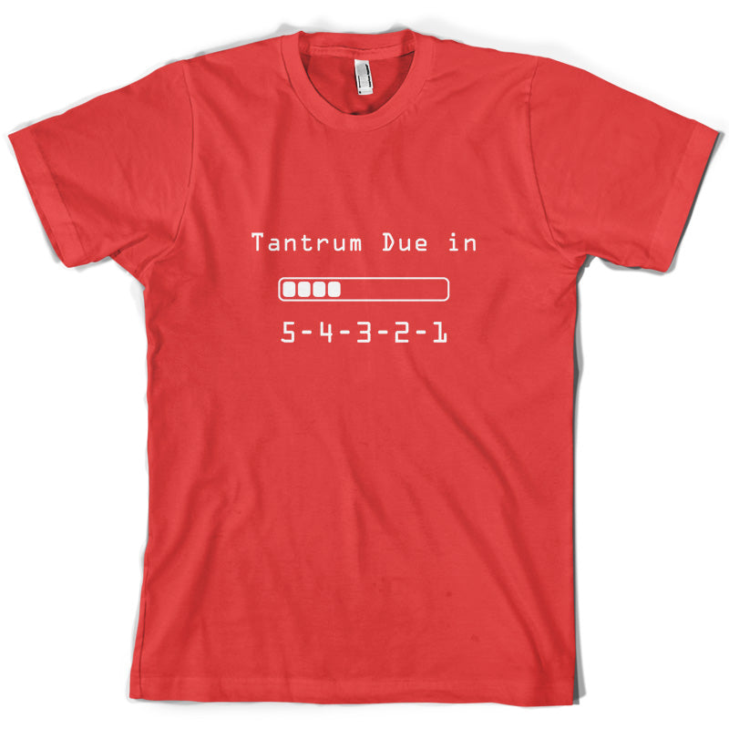 Tantrum Due in 5 4 3 2 1 T Shirt