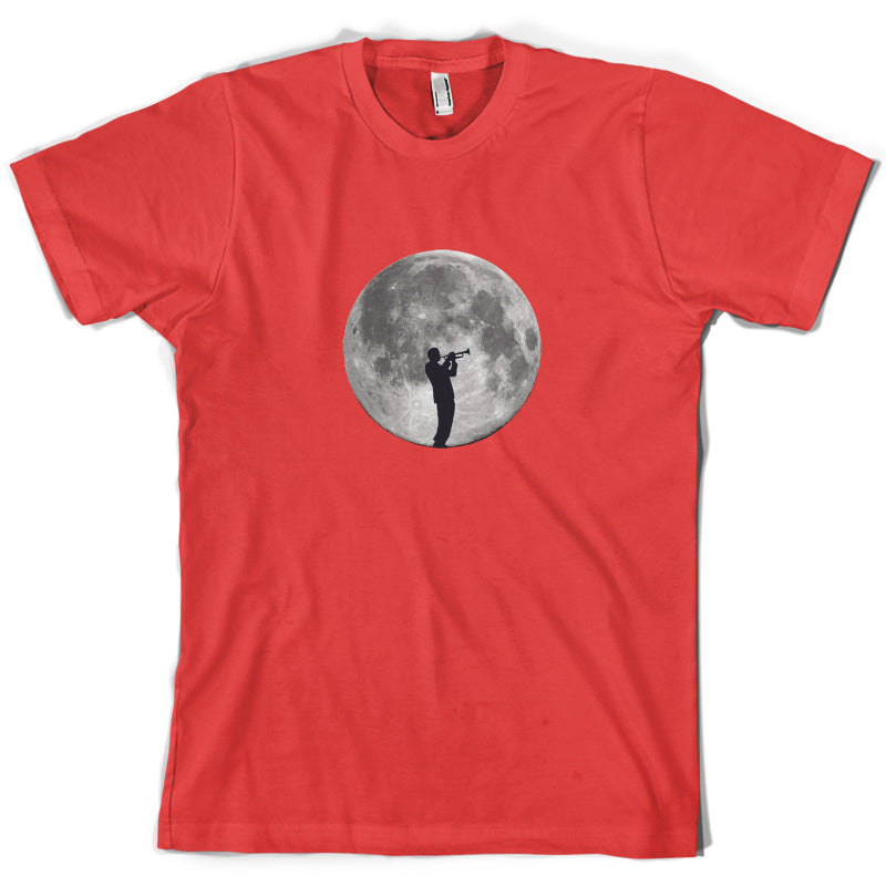 Trumpet Player Moon T Shirt