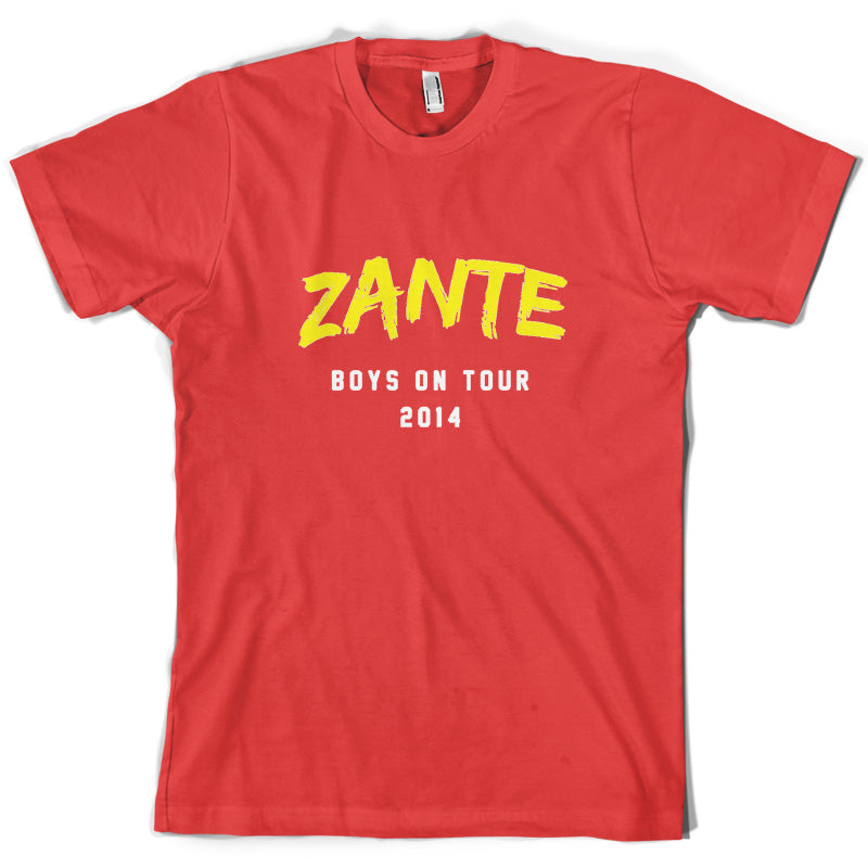 Zante Boys On Tour 2014 T Shirt