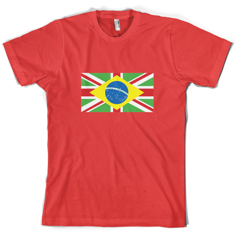 Brazil Union Jack Flag T Shirt