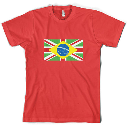 Brazil Union Jack Flag T Shirt